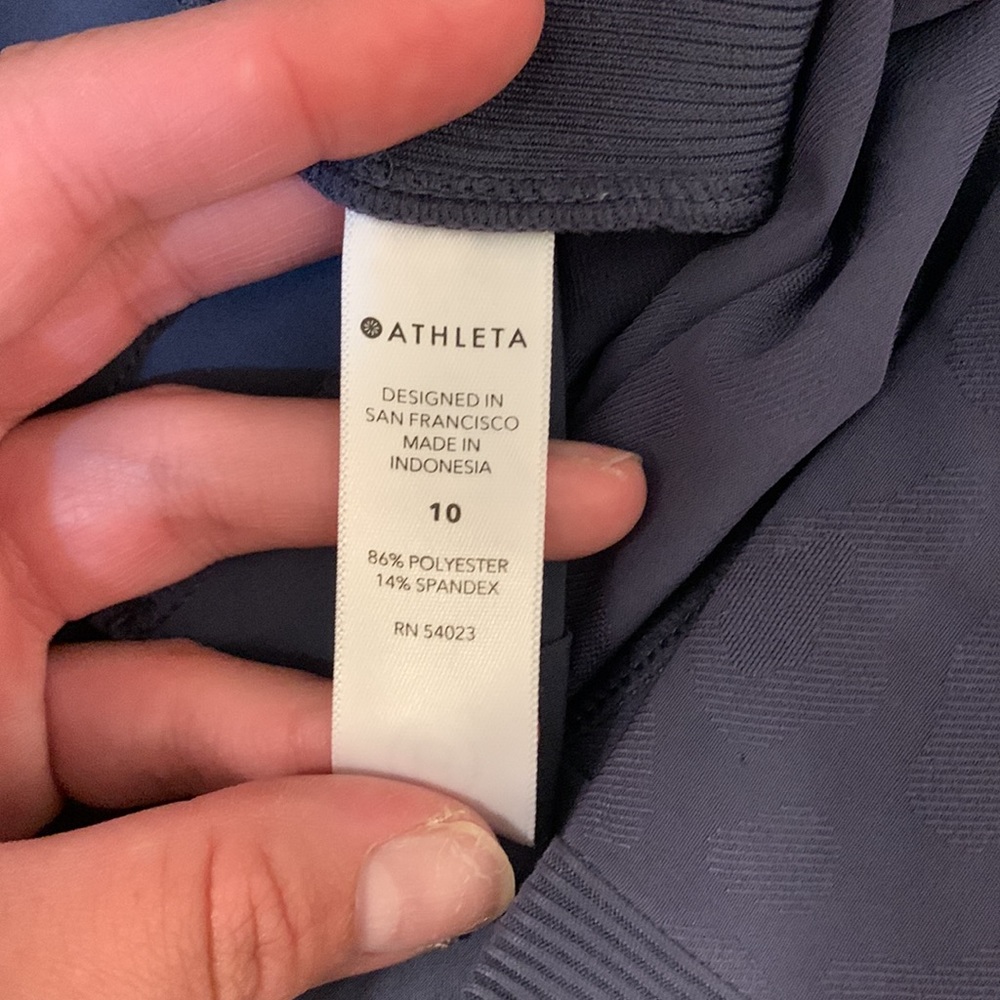 Athleta Brooklyn Textured Ankle Work Professional Waistband Pant Sz 10 - Picture 9 of 12